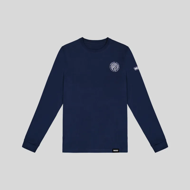 Ocean Co. Long Sleeve Shirt Navy sold by Wuxly