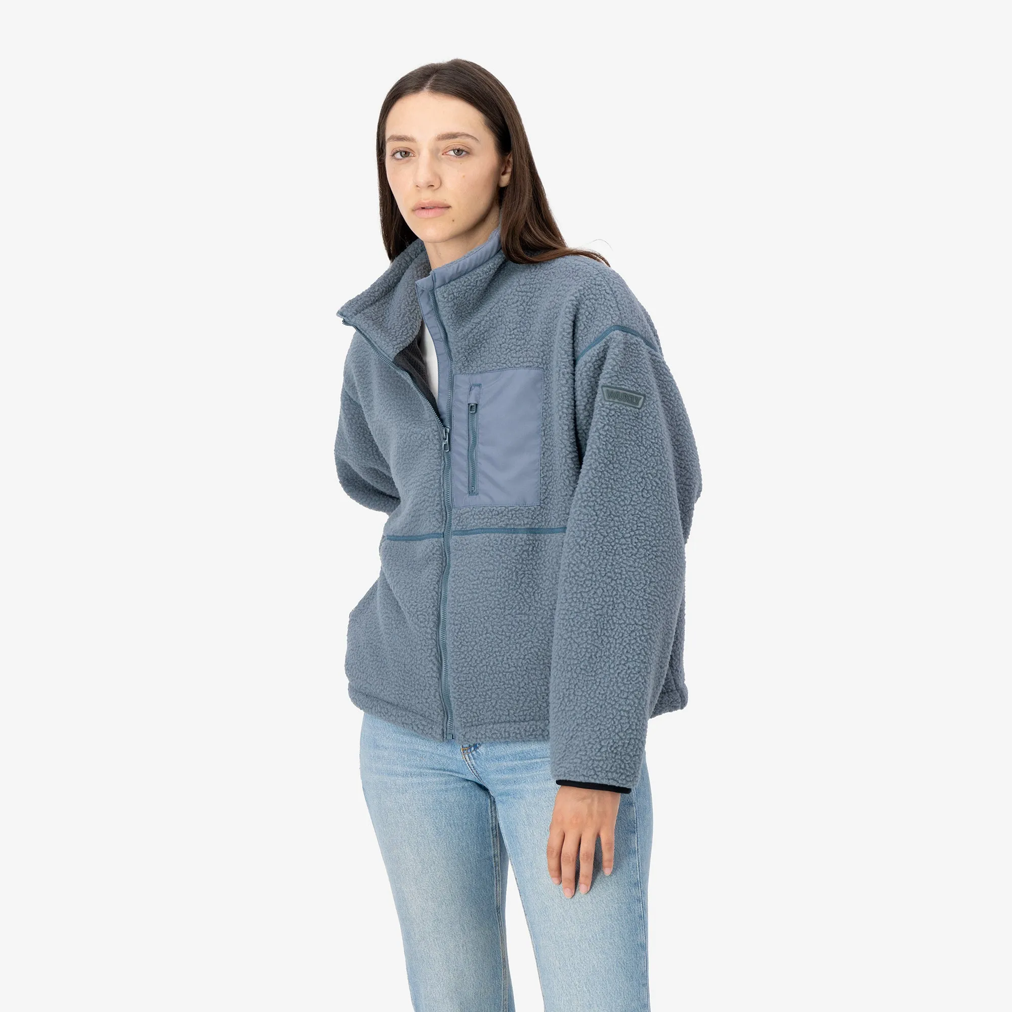 Aura Fleece Stormy Weather Blue sold by Wuxly product image thumbnail 3