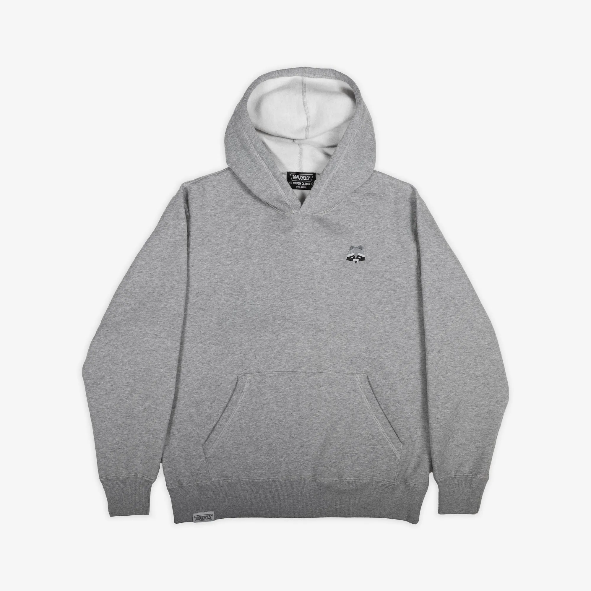 Raccoon Grey Melange Hoodie sold by Wuxly