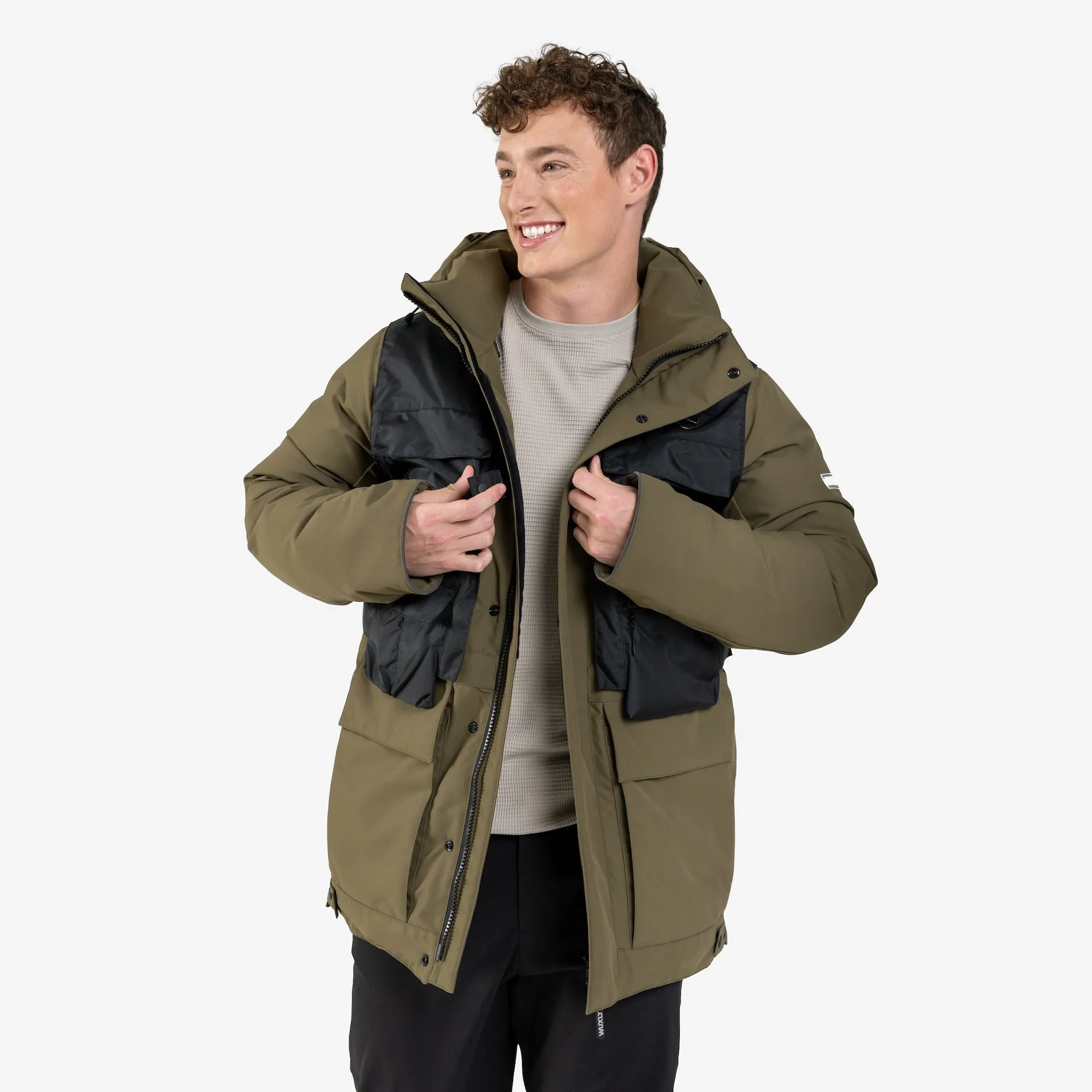 Berkeley Parka Army Green sold by Wuxly product image thumbnail 3