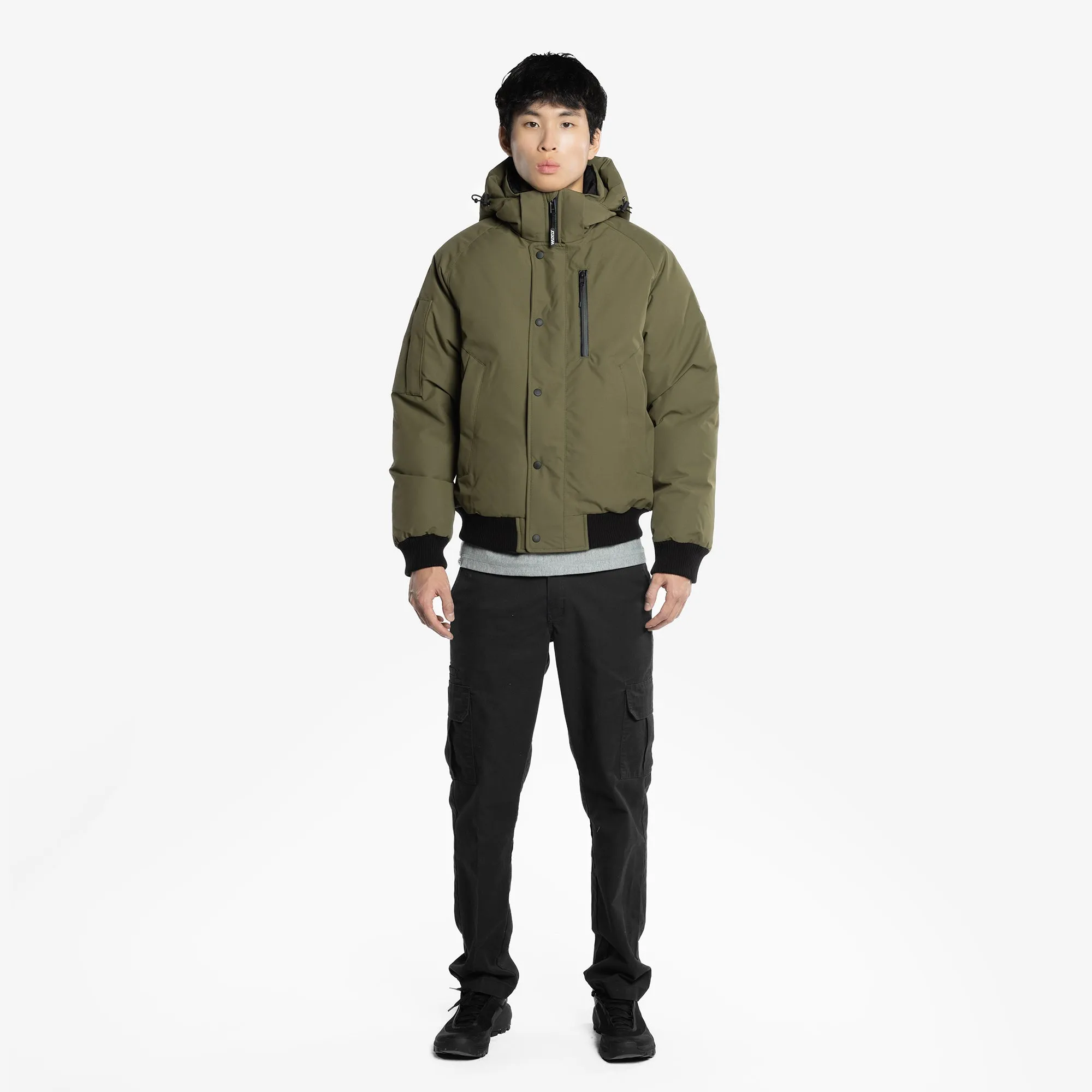 Bloor West Bomber Army Green sold by Wuxly product image thumbnail 2