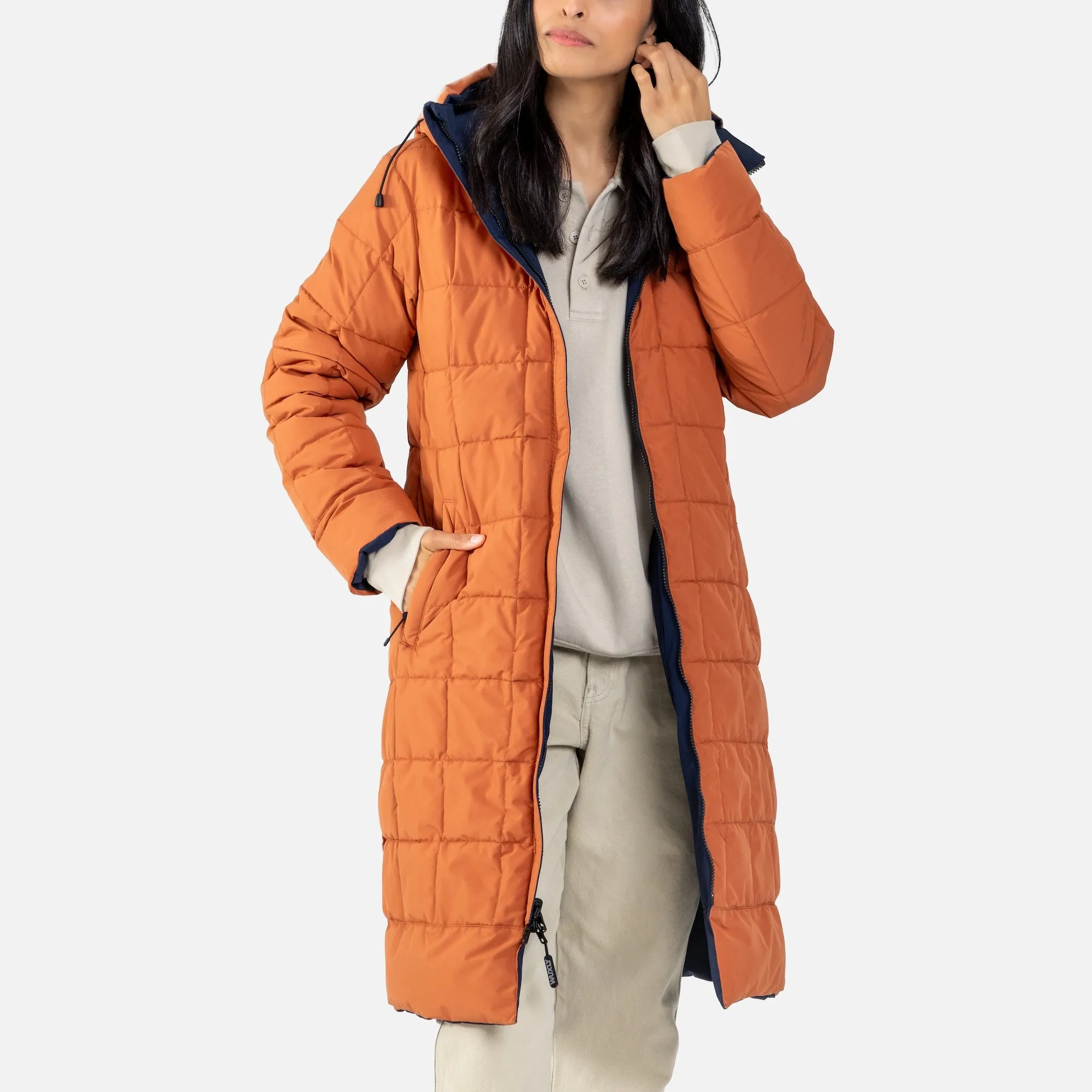 Emerson Jacket Orange/Navy sold by Wuxly product image thumbnail 3