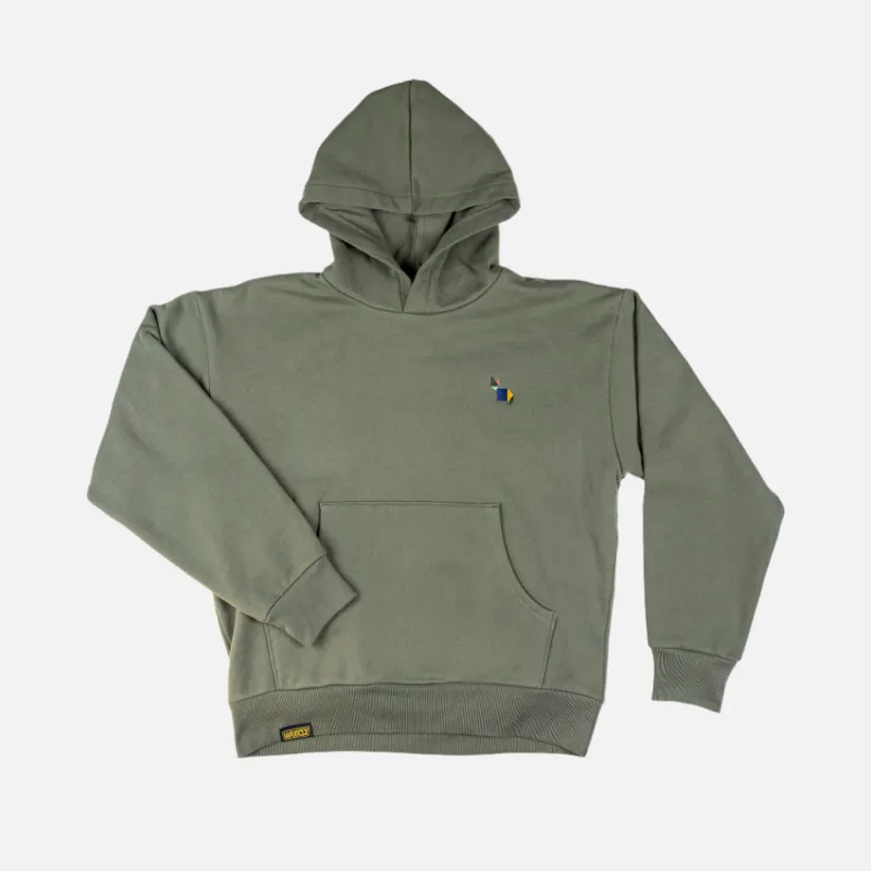 Feline Hoodie Boreal Green sold by Wuxly