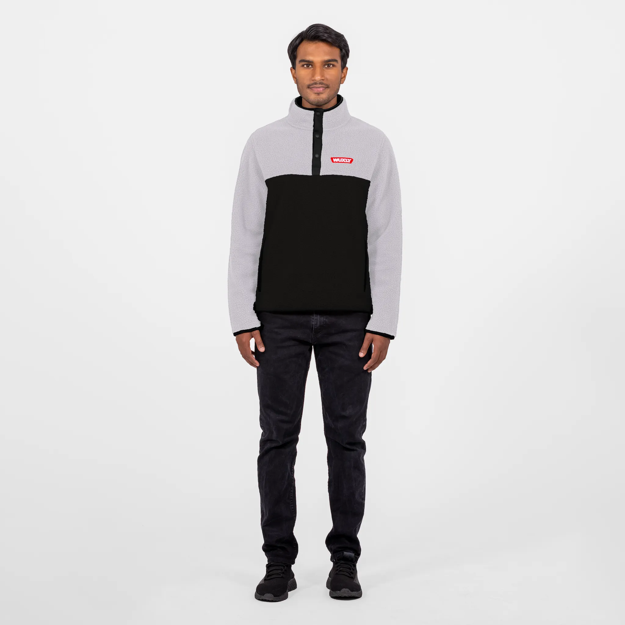 Charlevoix Fleece Microchip Grey sold by Wuxly