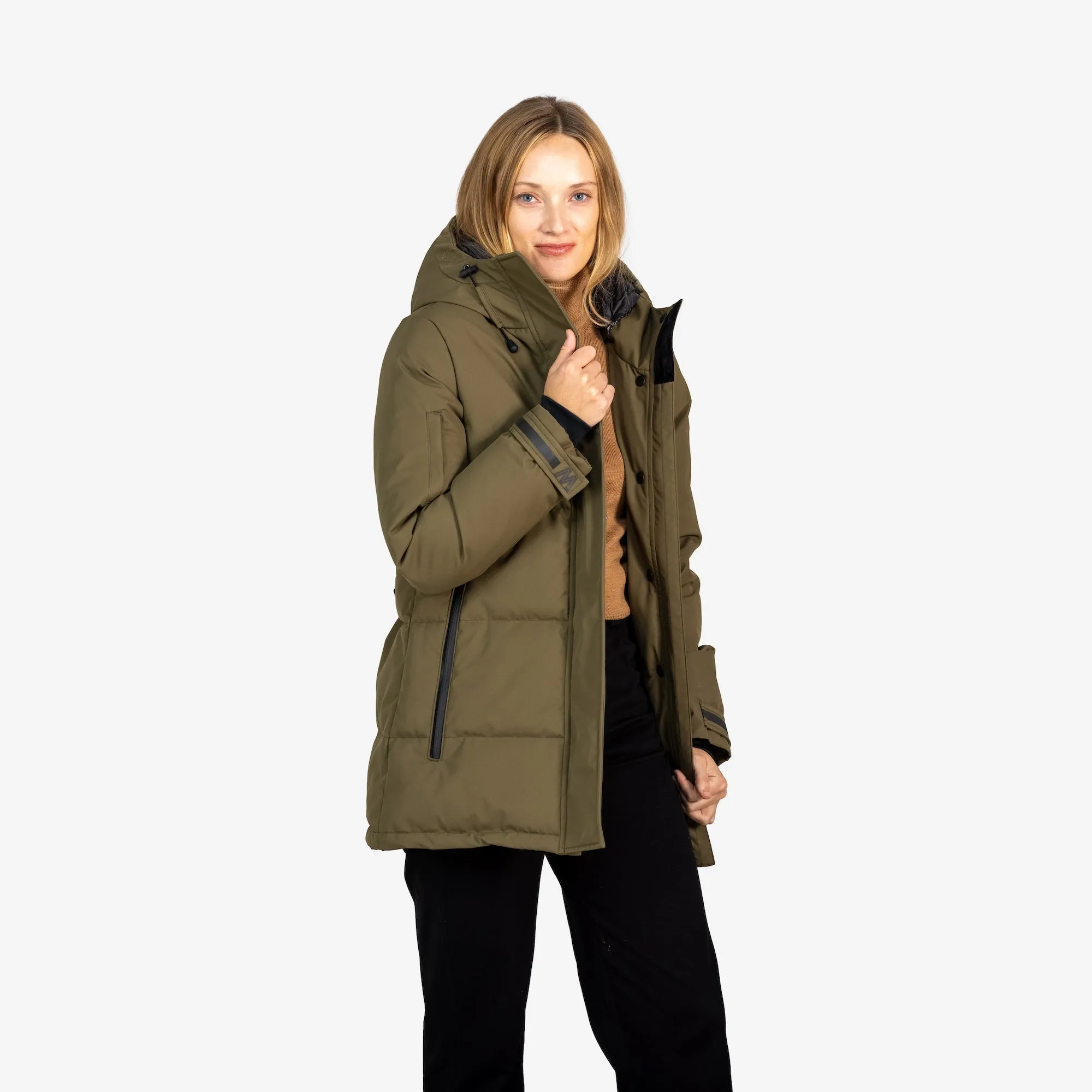 Juneau Parka Army Green sold by Wuxly