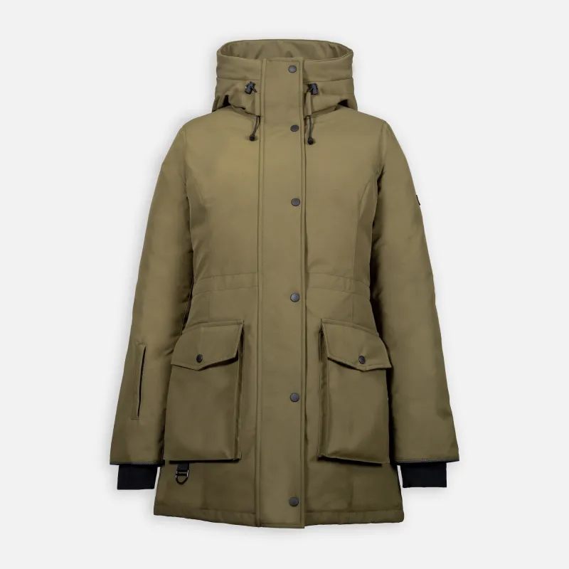 Doe Parka Green sold by Wuxly