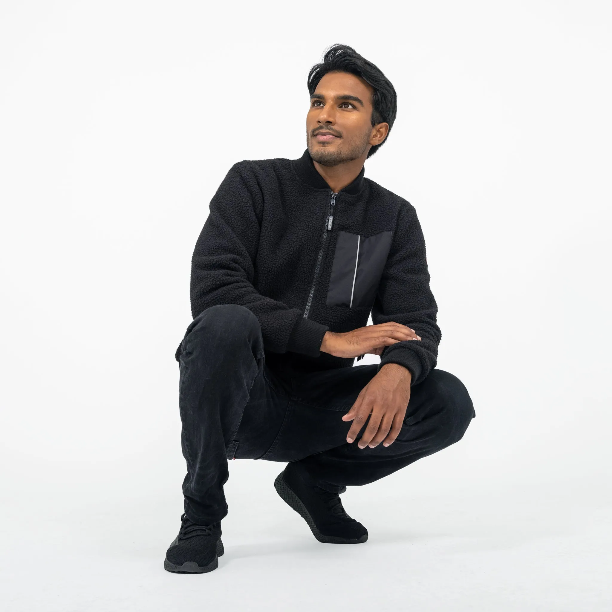 Canmore Fleece Bomber Black sold by Wuxly product image thumbnail 3