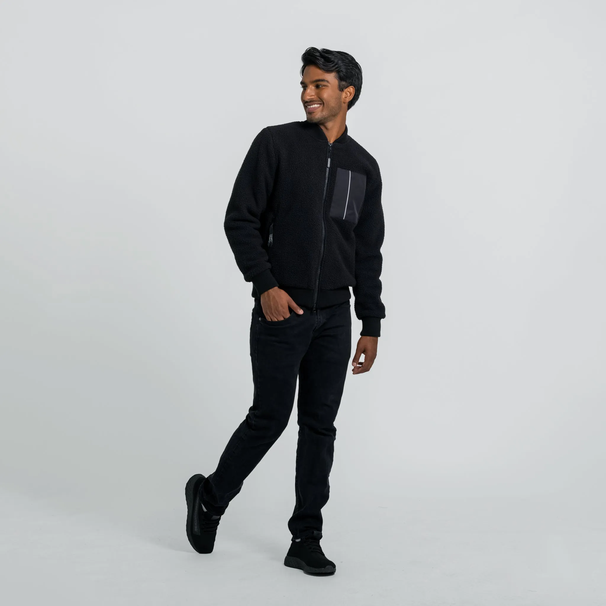Canmore Fleece Bomber Black sold by Wuxly product image thumbnail 5