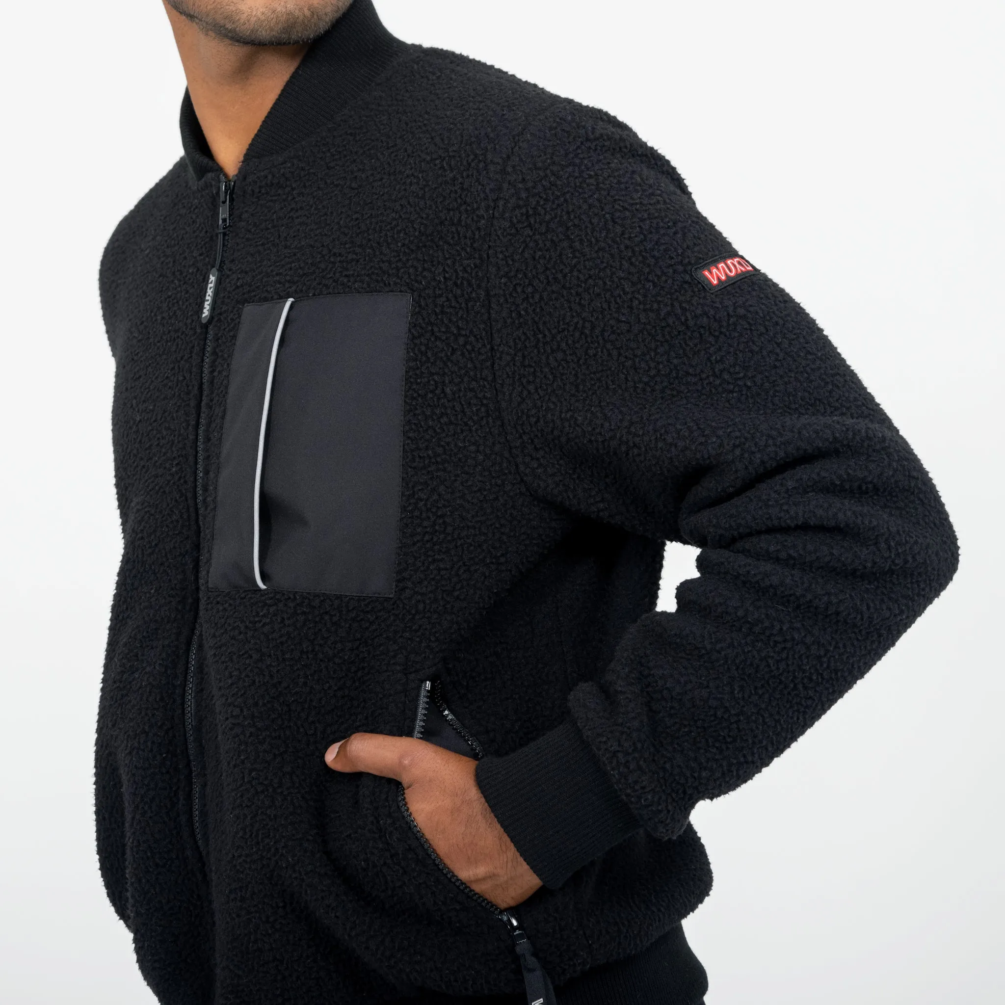 Canmore Fleece Bomber Black sold by Wuxly product image thumbnail 4
