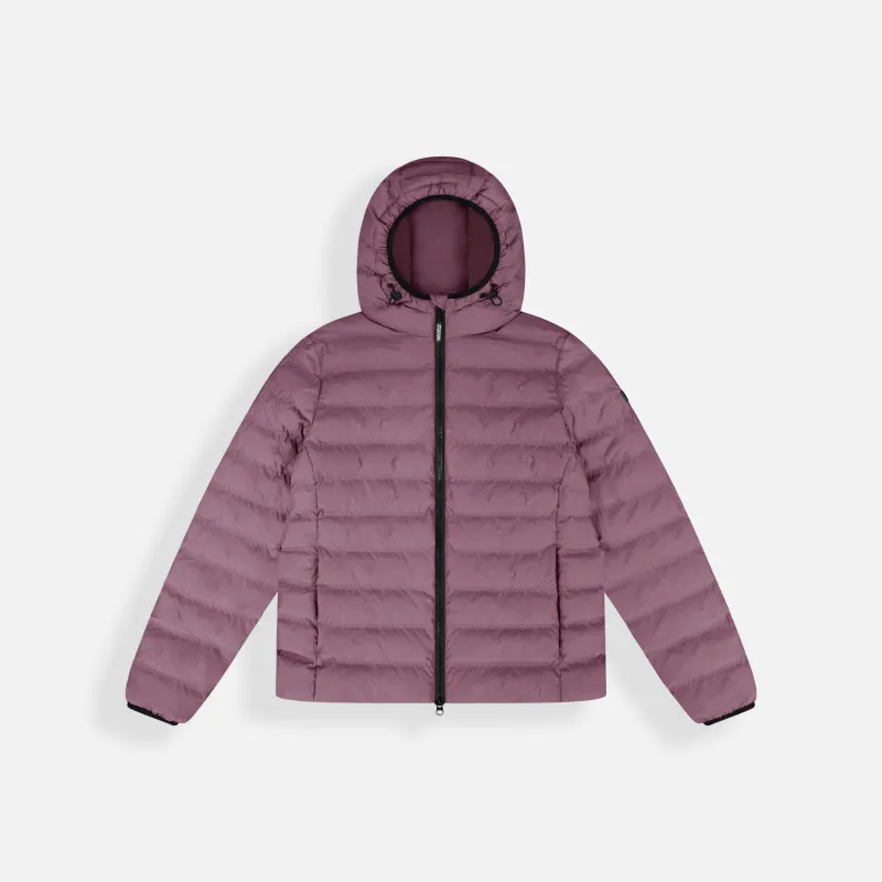 Women’s Hillside Puffer Jacket – Moonscape Purple made by Wuxly