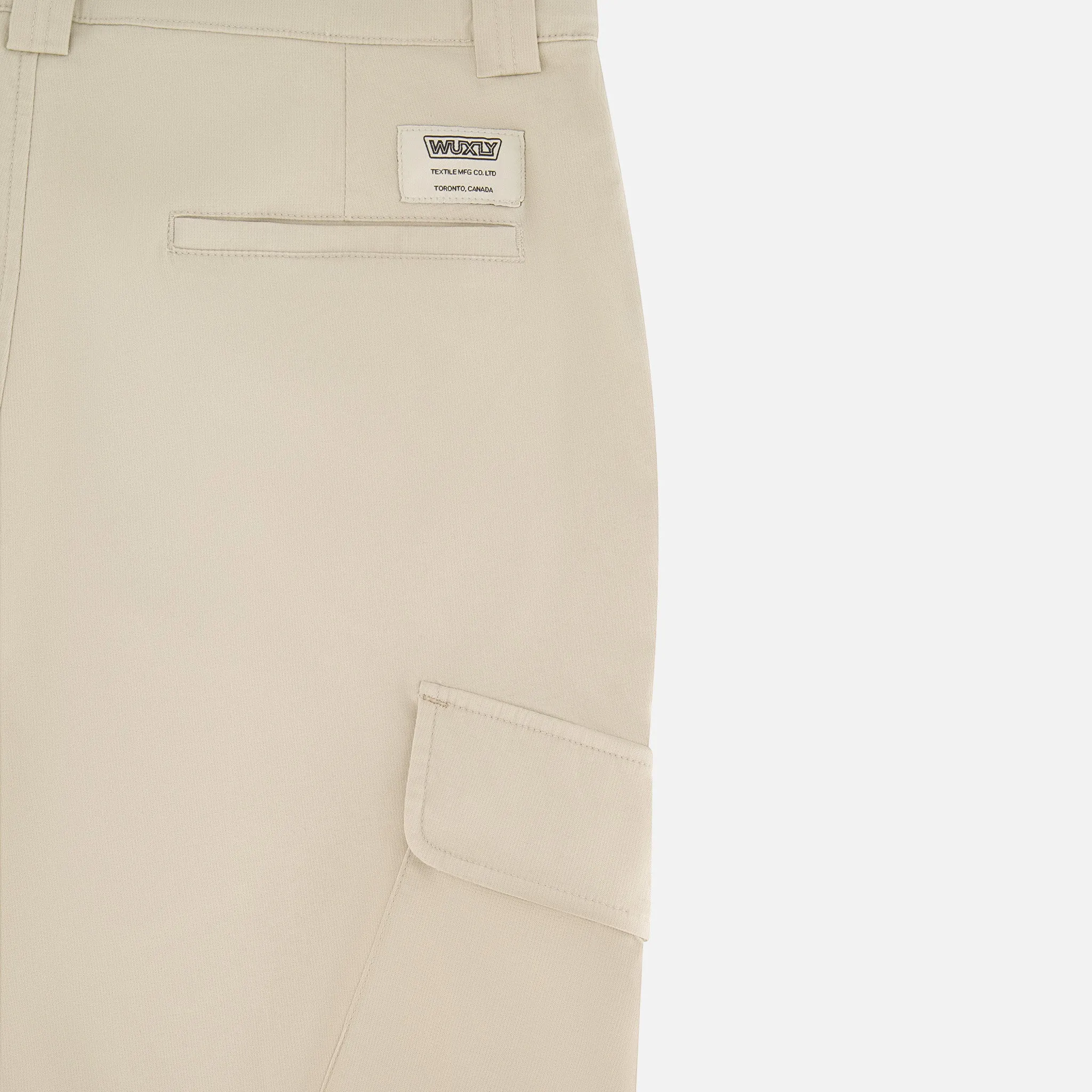 Men’s beige Cargo Pants sold by Wuxly product image thumbnail 4