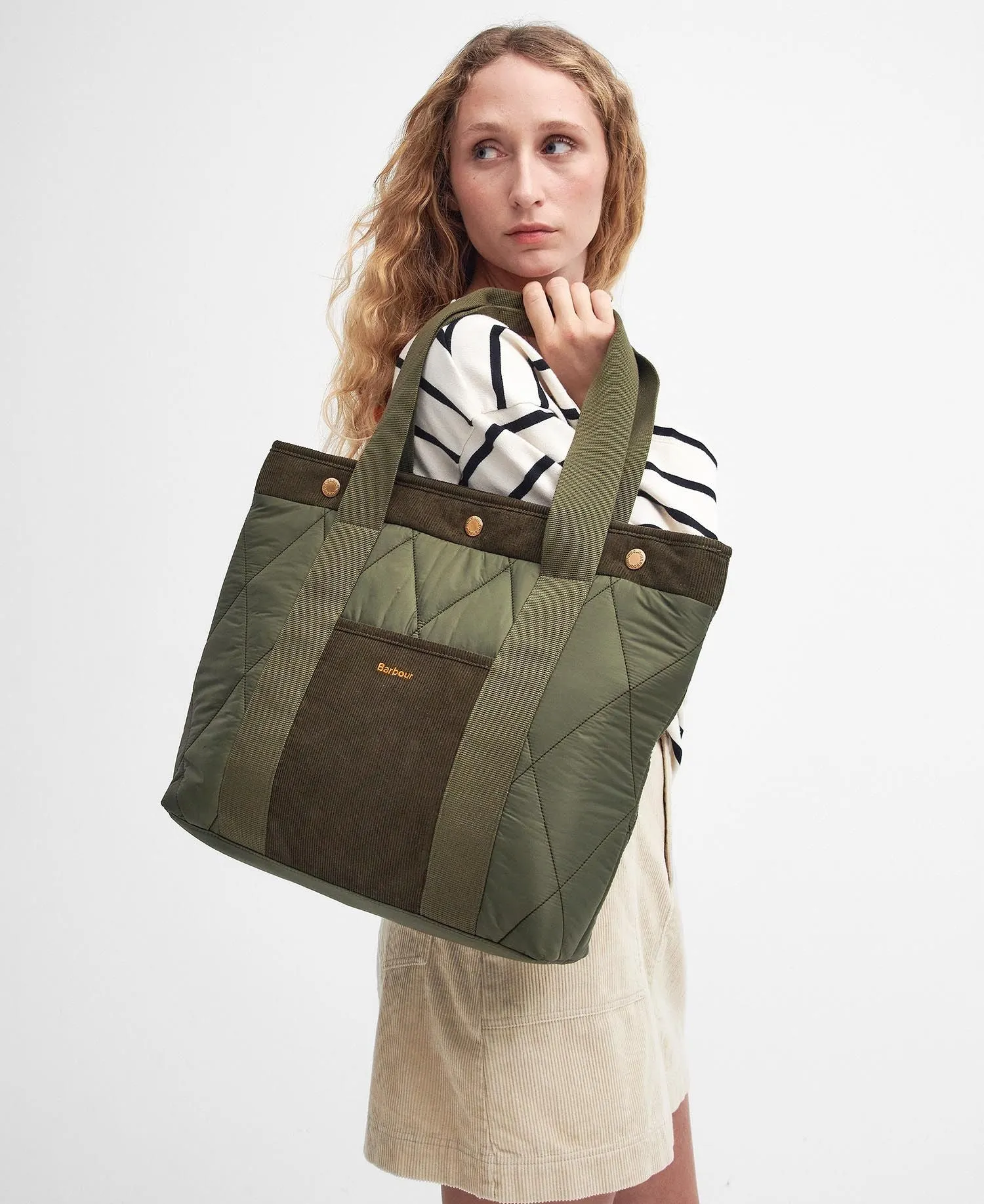 Barbour Healy Tote Bag - Olive sold by Stomping Ground product image thumbnail 2