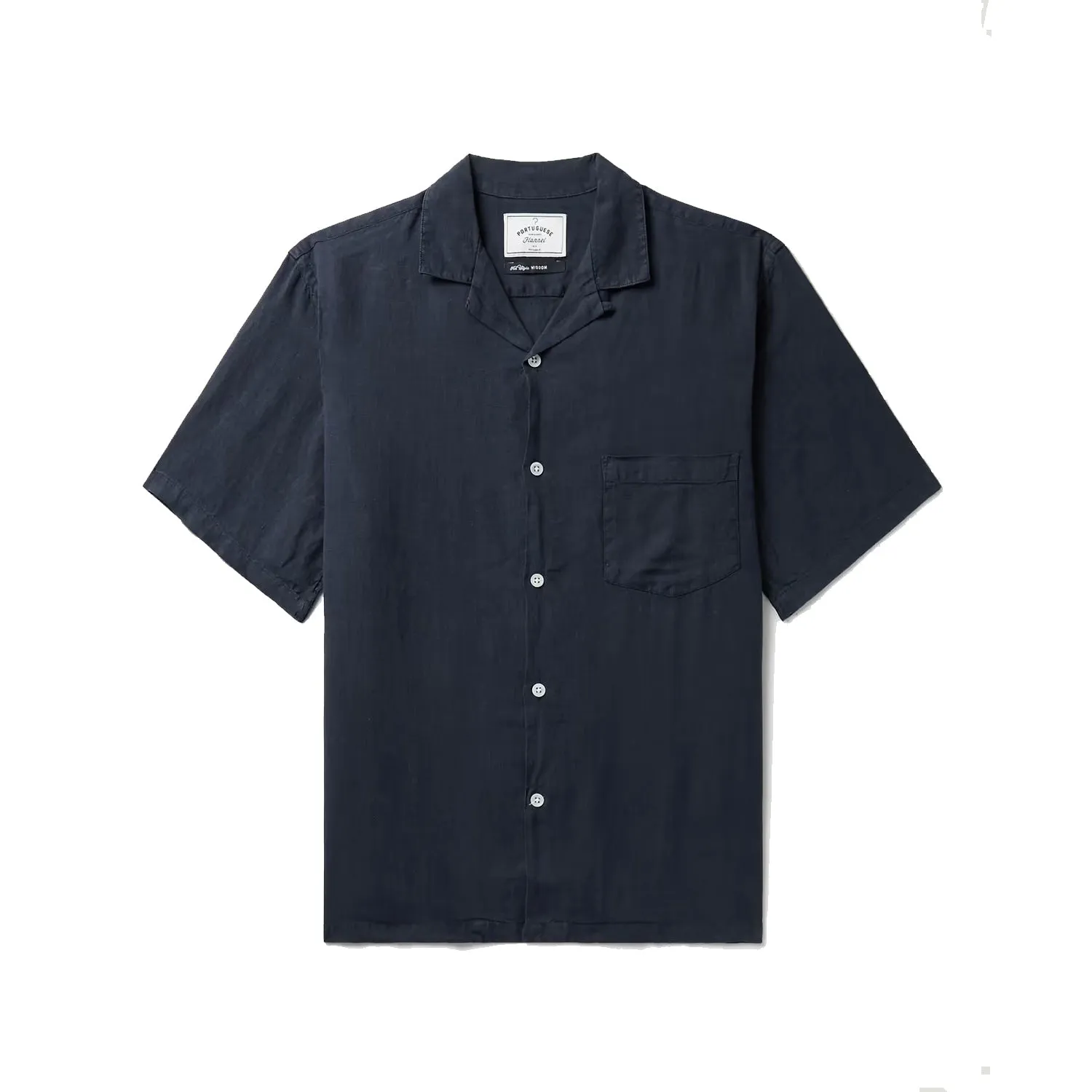 Linen Camp Collar - Navy sold by Stomping Ground