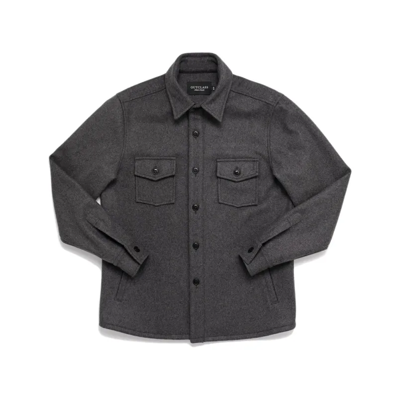 Grey Wool Overshirt sold by Stomping Ground