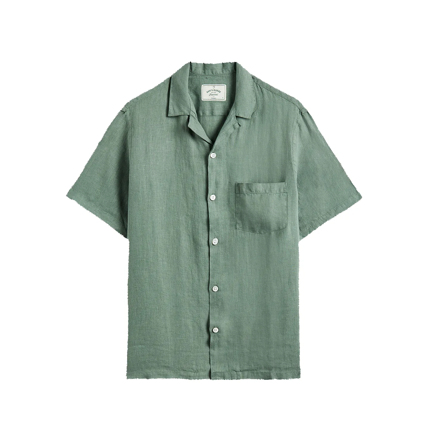Linen Camp Collar - Dry Green sold by Stomping Ground