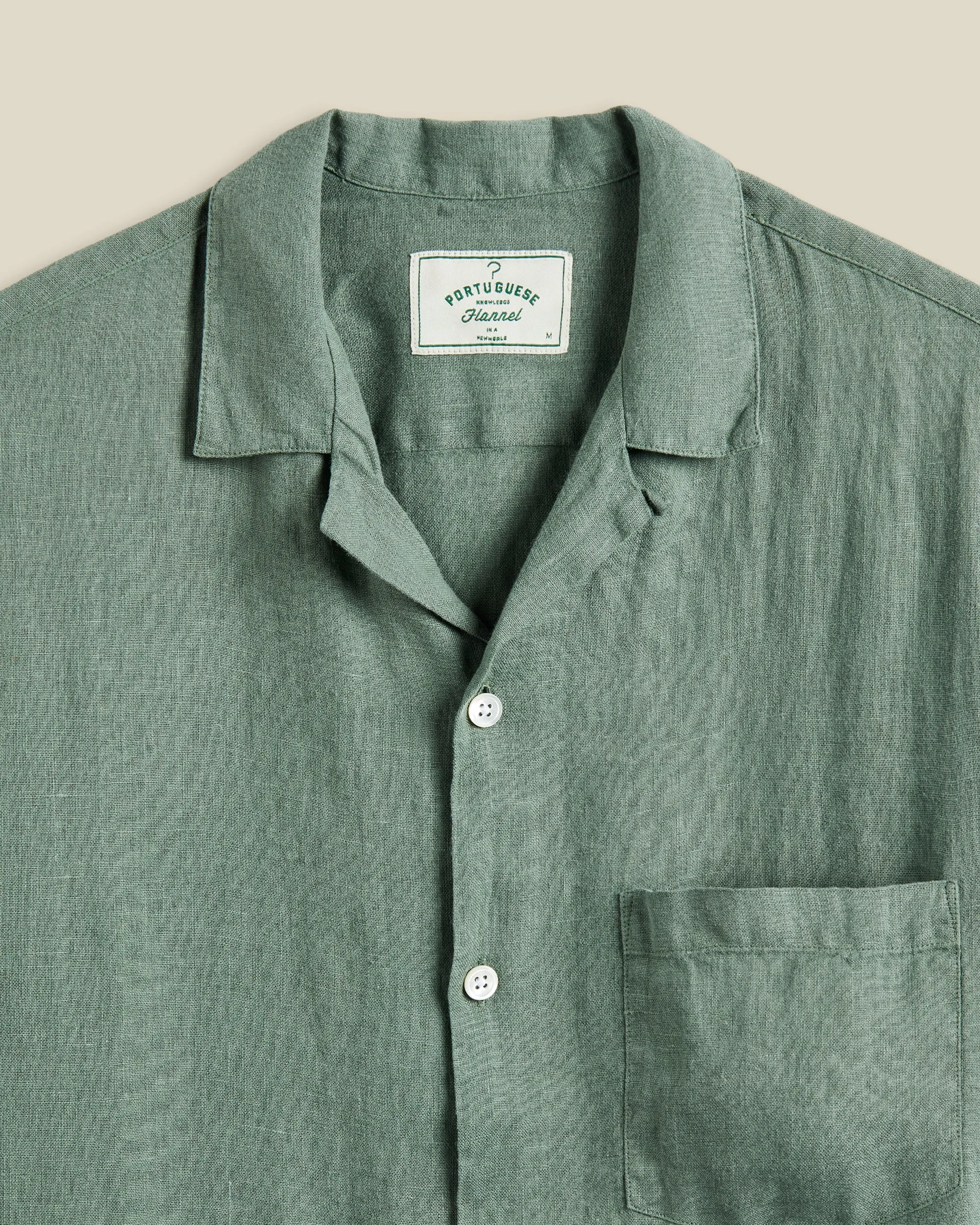 Linen Camp Collar - Dry Green sold by Stomping Ground product image thumbnail 2