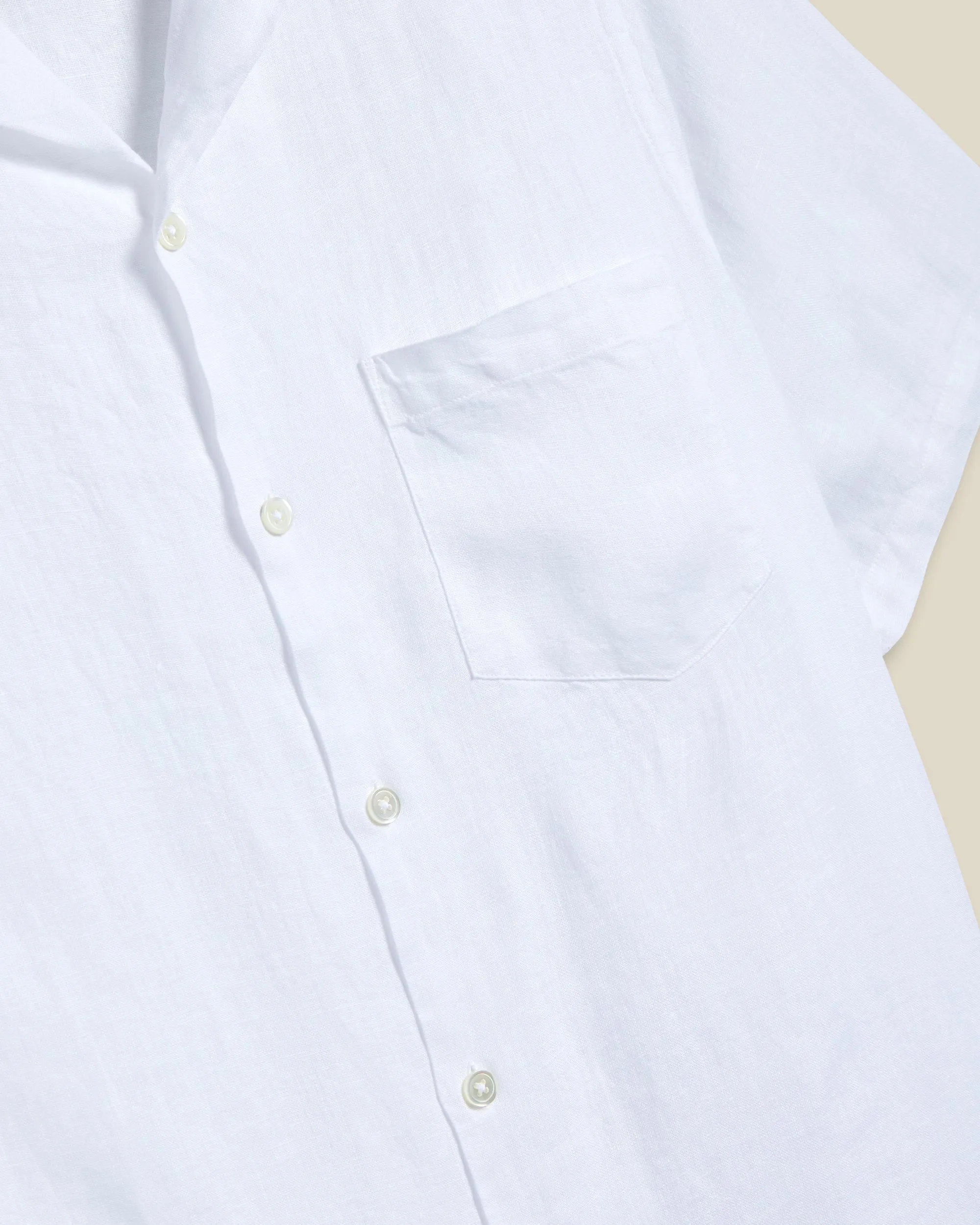 Linen Camp Collar - White sold by Stomping Ground product image thumbnail 3