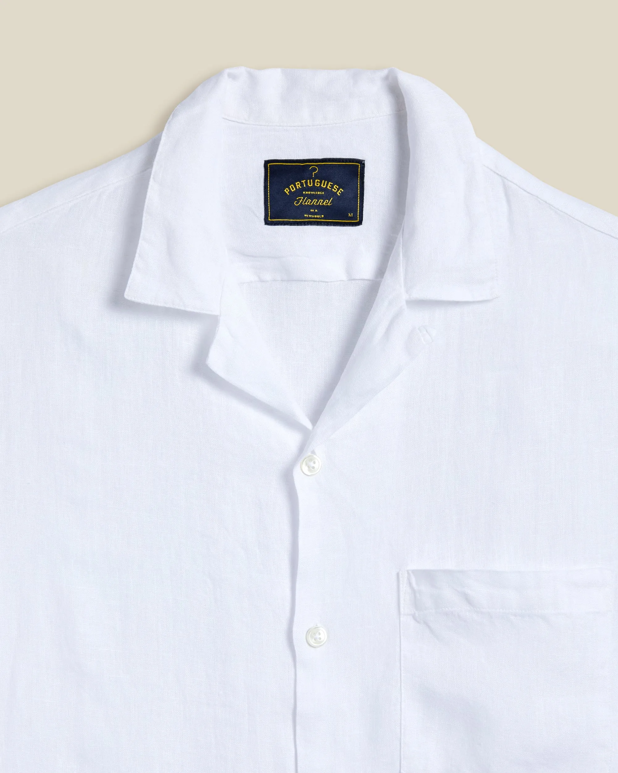 Linen Camp Collar - White sold by Stomping Ground product image thumbnail 2