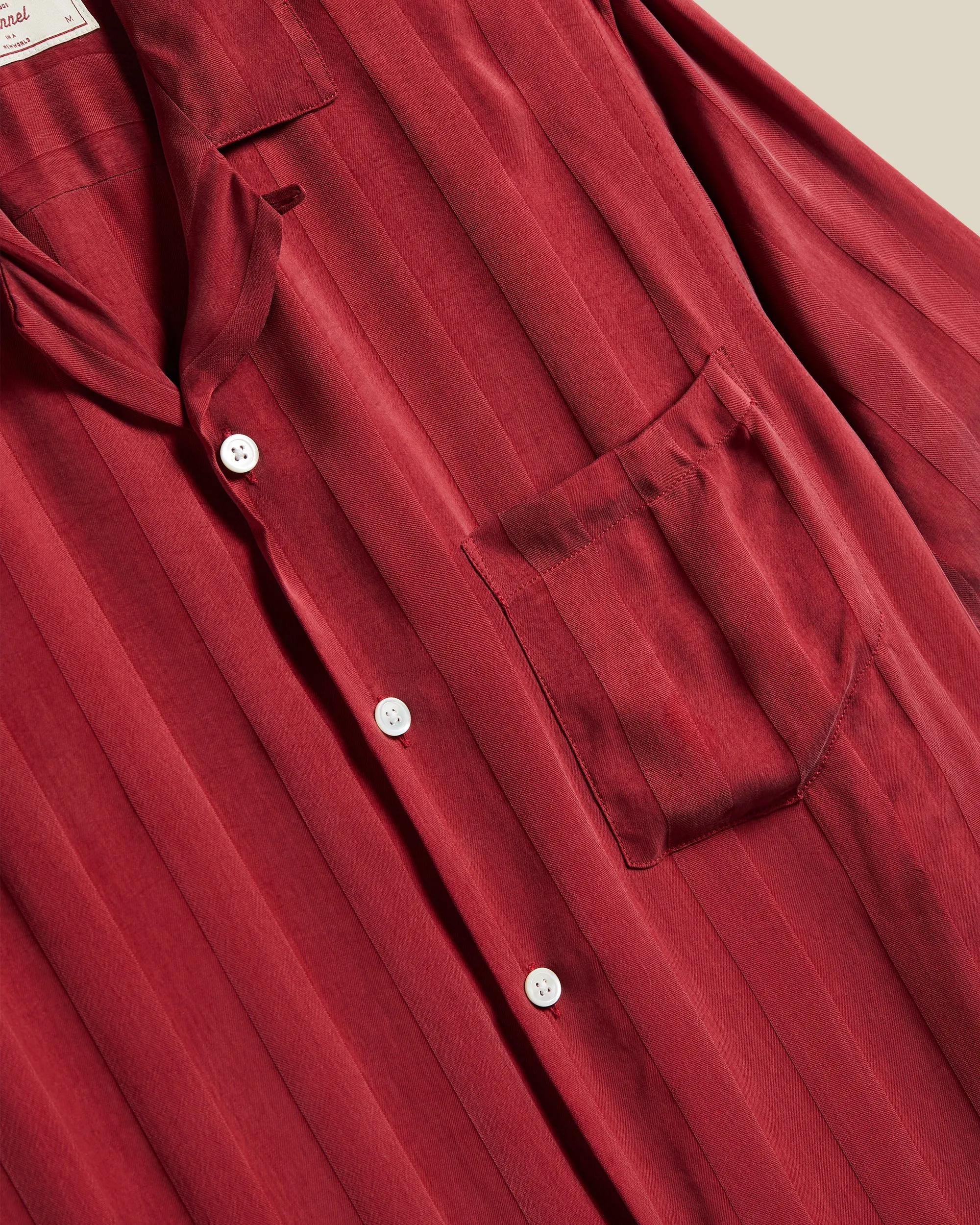 Cupro Stripe - Bordeaux sold by Stomping Ground product image thumbnail 3