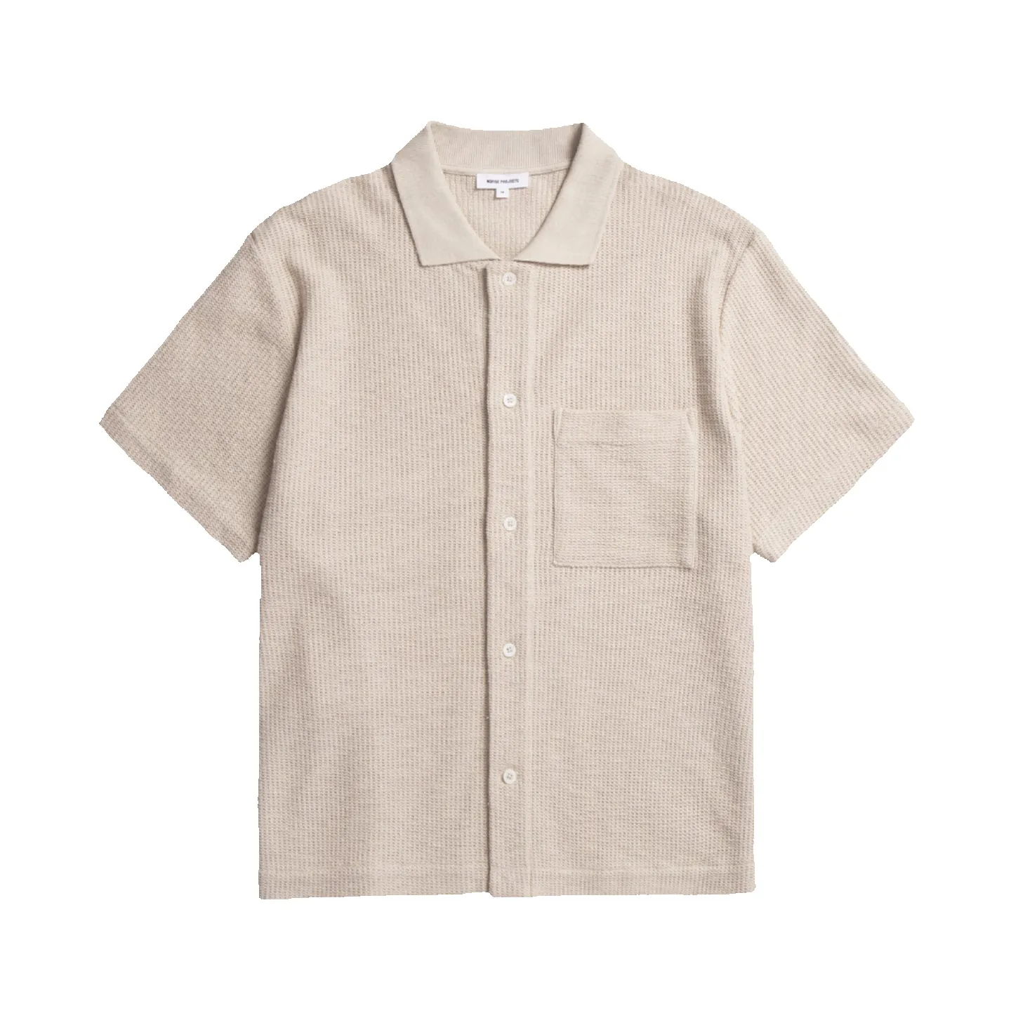 Gustav Crochet Jersey Shirt - Oatmeal sold by Stomping Ground