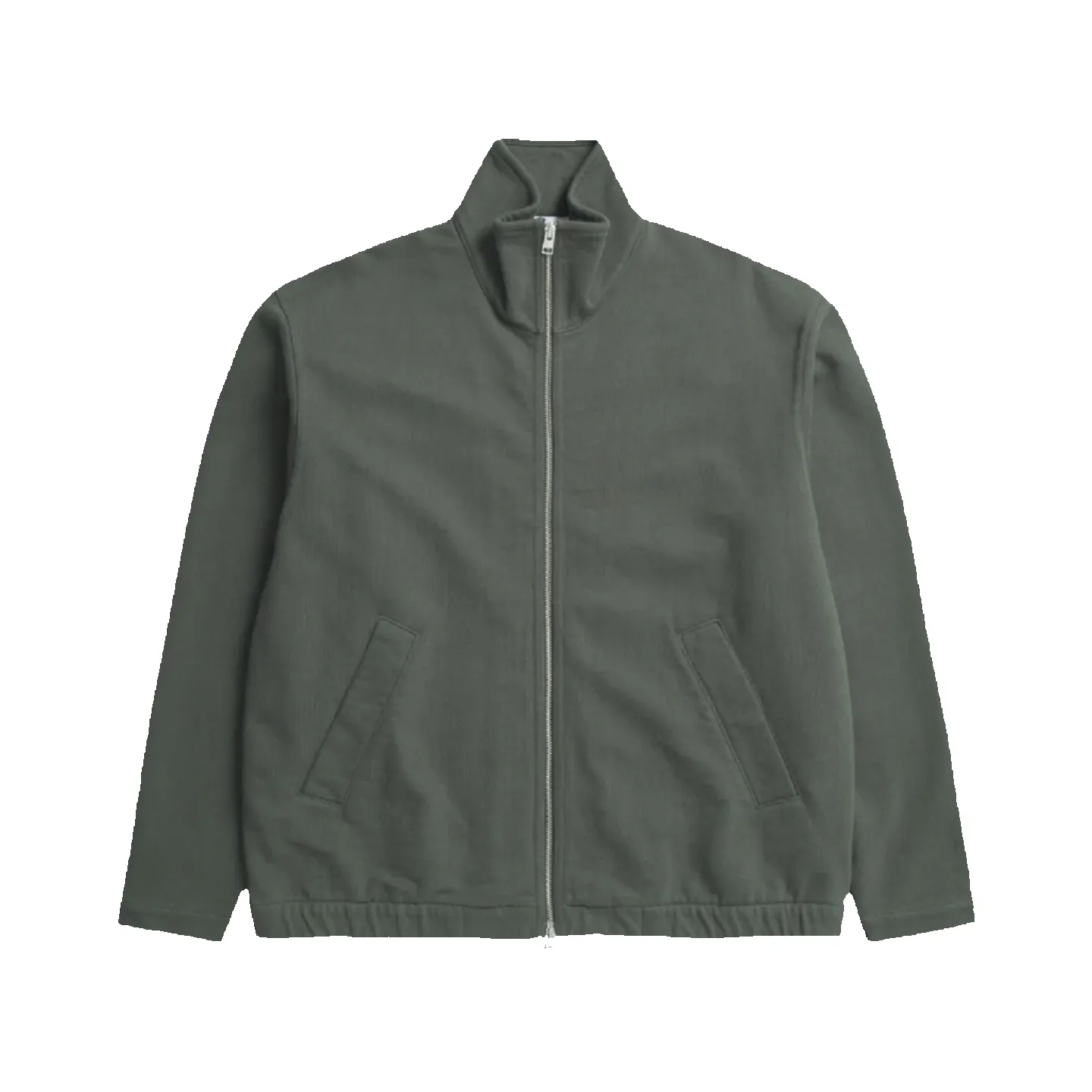 Bjorn Loopback Track Jacket - Black Olive sold by Stomping Ground