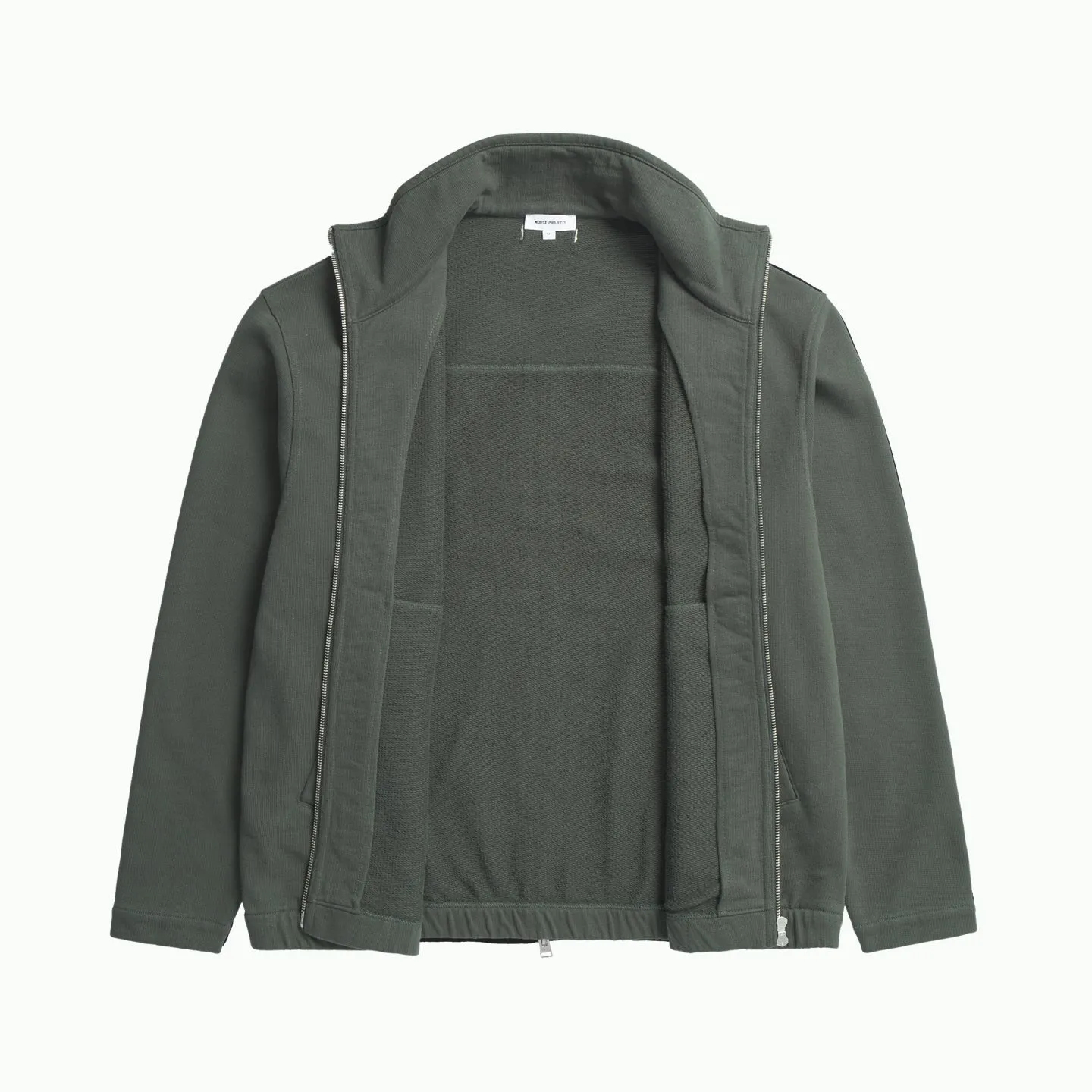 Bjorn Loopback Track Jacket - Black Olive sold by Stomping Ground product image thumbnail 2