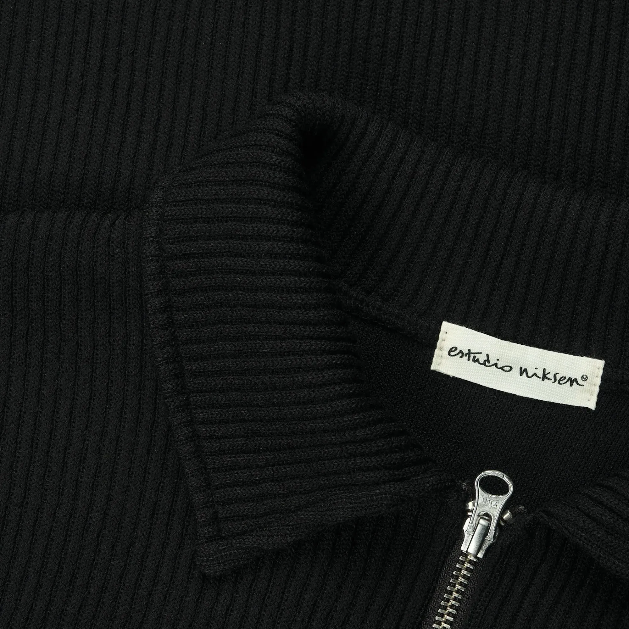 Double Zip Up Pocket Sweater - Black sold by Stomping Ground product image thumbnail 3