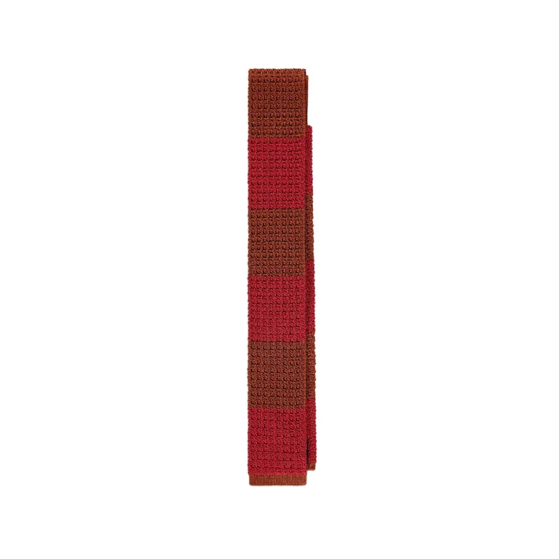 Block Stripe Knitted Tie sold by Stomping Ground