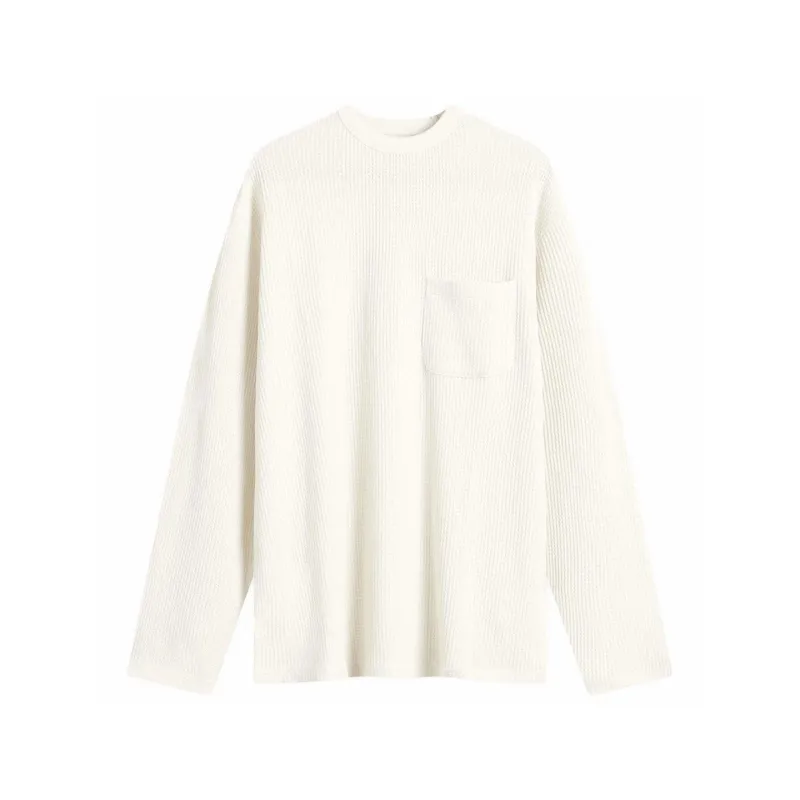 L/S Moore T-Shirt - Heavy Weave made by Wax London