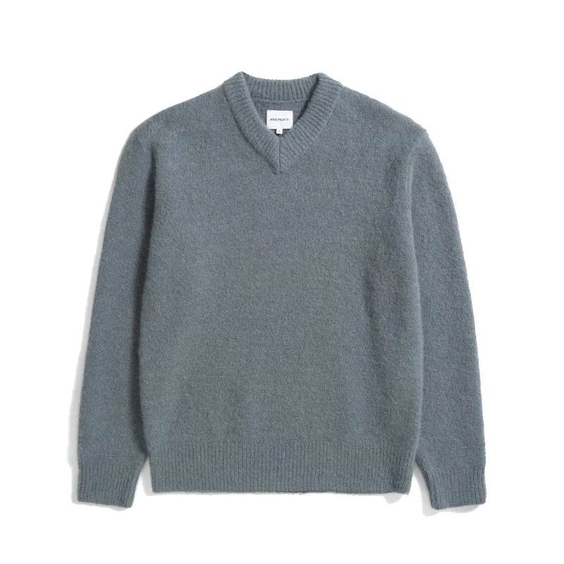 Rasmus Relaxed Brushed V-Neck sold by Stomping Ground