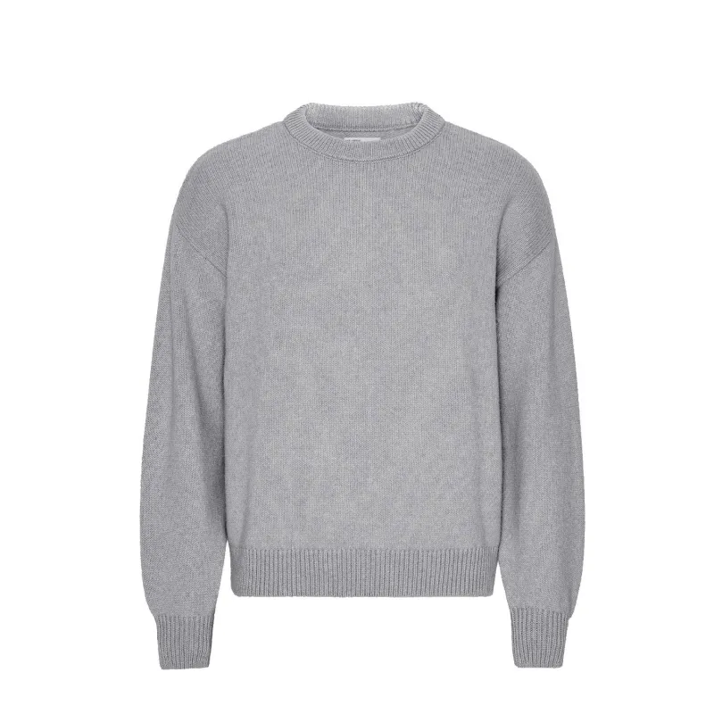 Oversized Merino Crewneck - Heather Grey sold by Stomping Ground
