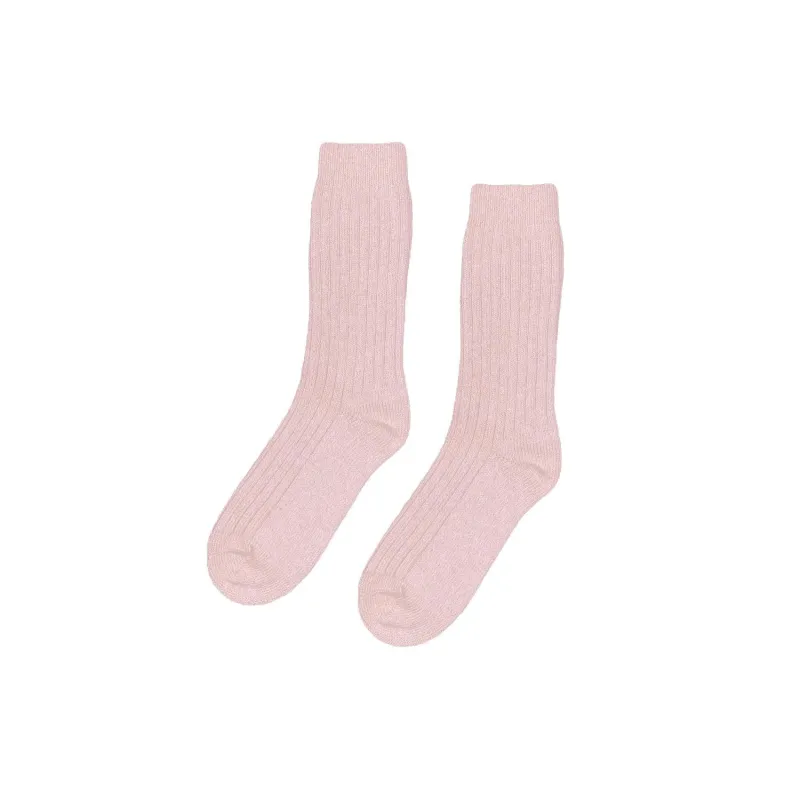 Merino Wool Blend Sock - Faded Pink sold by Stomping Ground