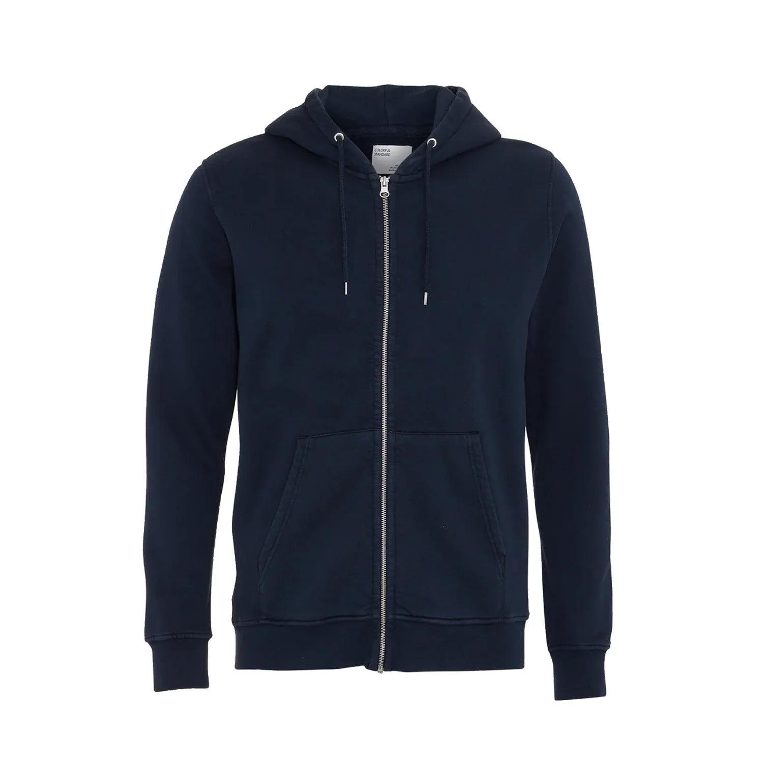 Classic Organic Zip Hood - Navy sold by Stomping Ground