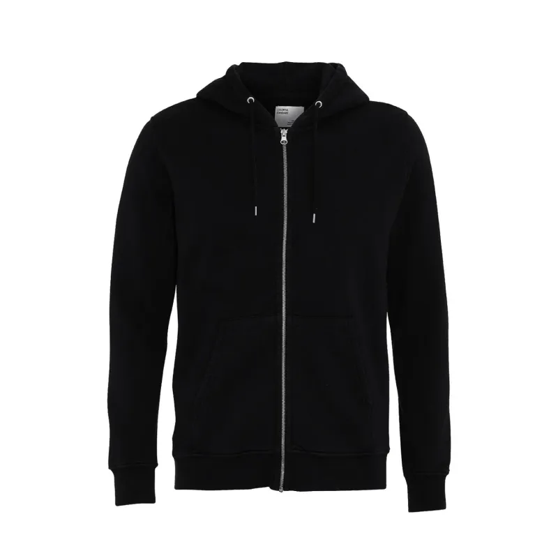 Classic Organic Zip Hood - Deep Black sold by Stomping Ground