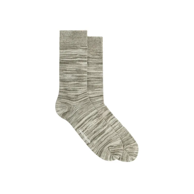 Bjarki Cotton Twist Sock - Sediment Green sold by Stomping Ground