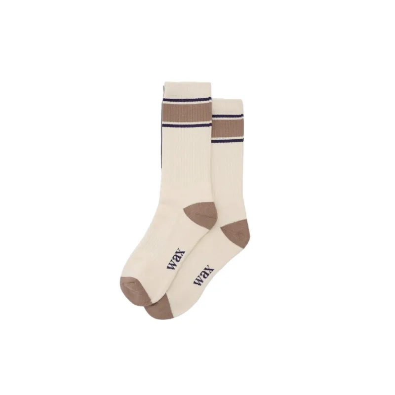 Sports Socks - Ecru Beige made by Wax London