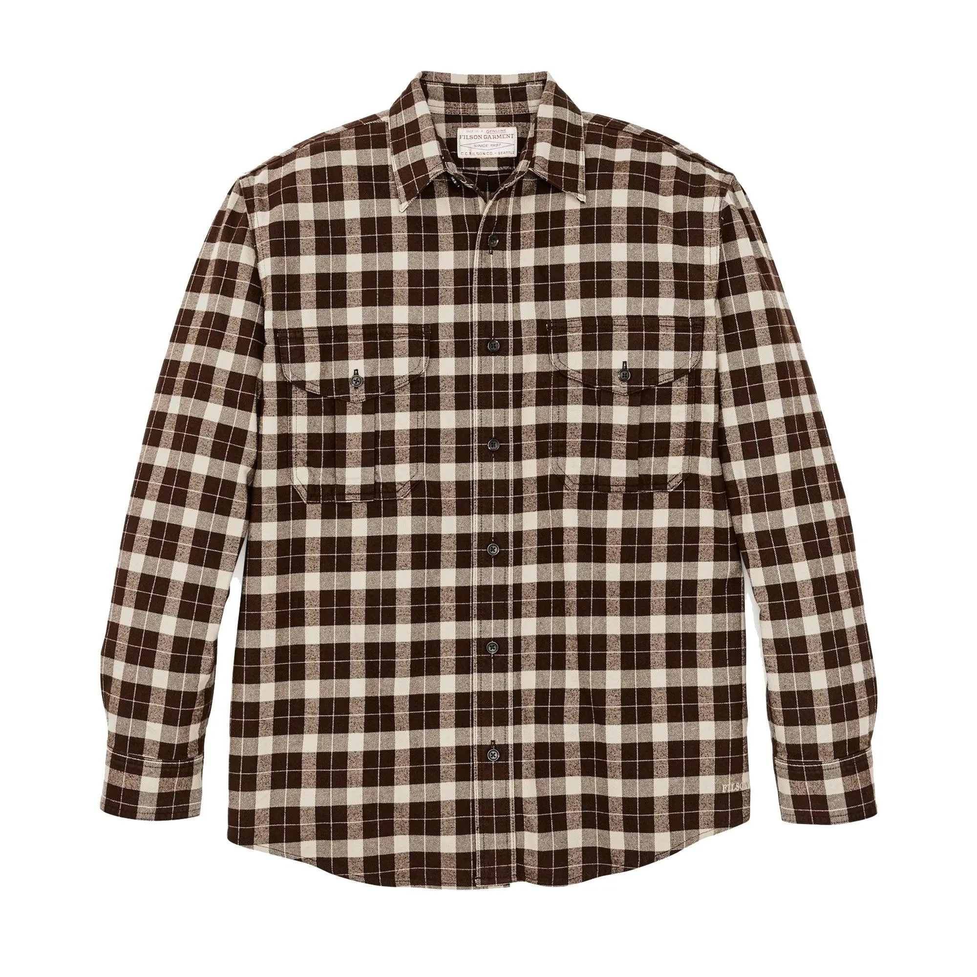 Alaskan Guide Shirt - Brown/Cream Plaid sold by Stomping Ground