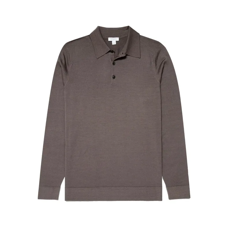 Merino LS Polo Shirt sold by Stomping Ground