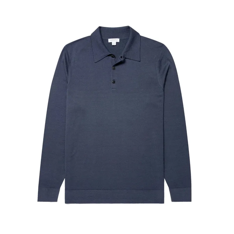 Merino LS Polo Shirt sold by Stomping Ground