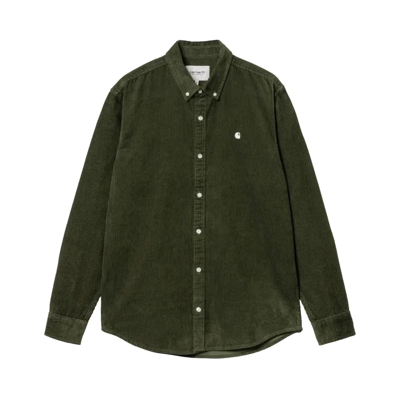 L/S Madison Cord Shirt - Tarragon/ Wax sold by Stomping Ground