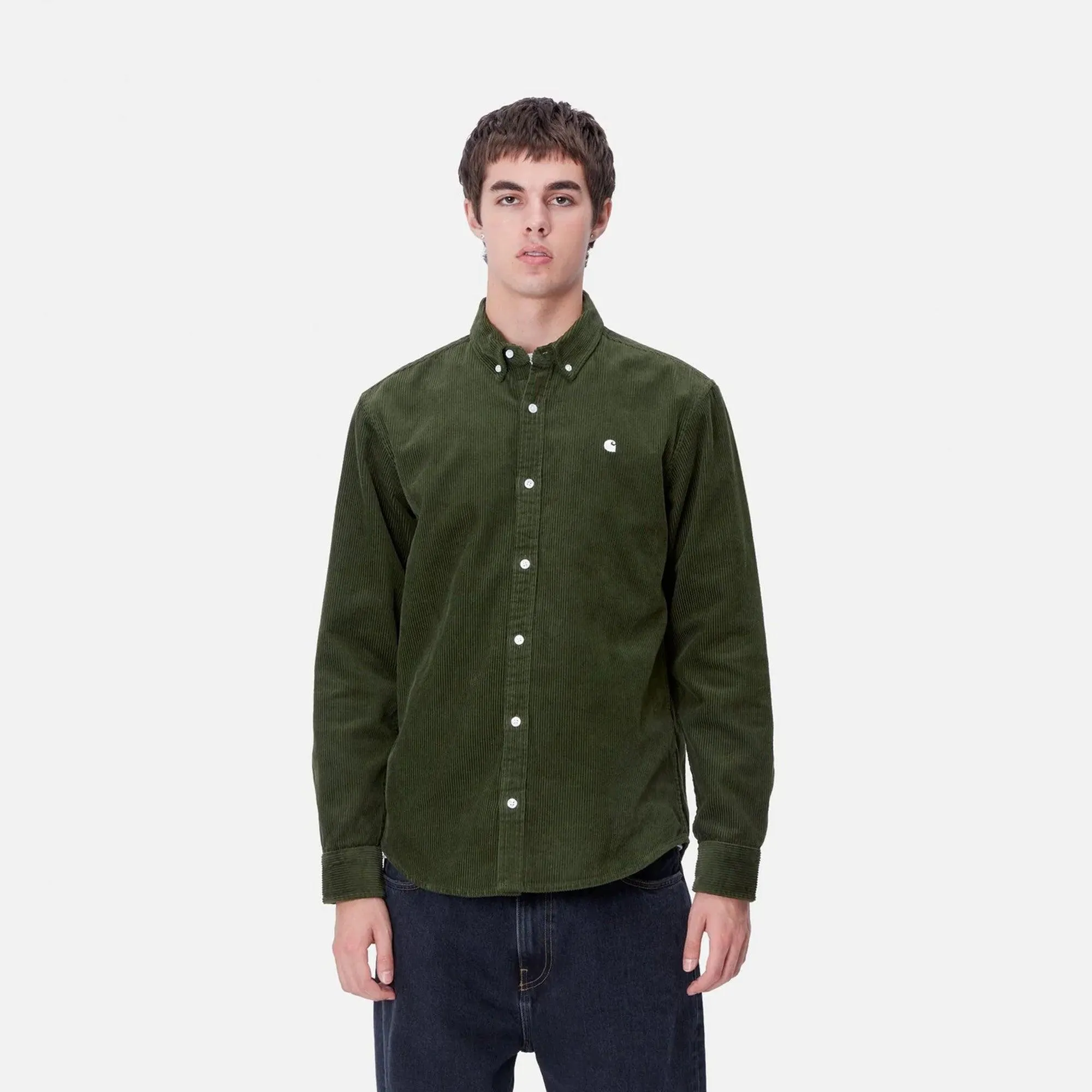 L/S Madison Cord Shirt - Tarragon/ Wax sold by Stomping Ground product image thumbnail 3