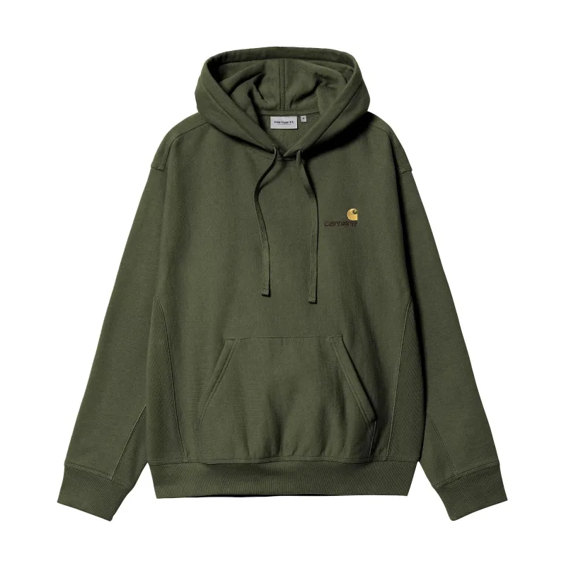Hooded American Script Sweatshirt - Tarragon sold by Stomping Ground
