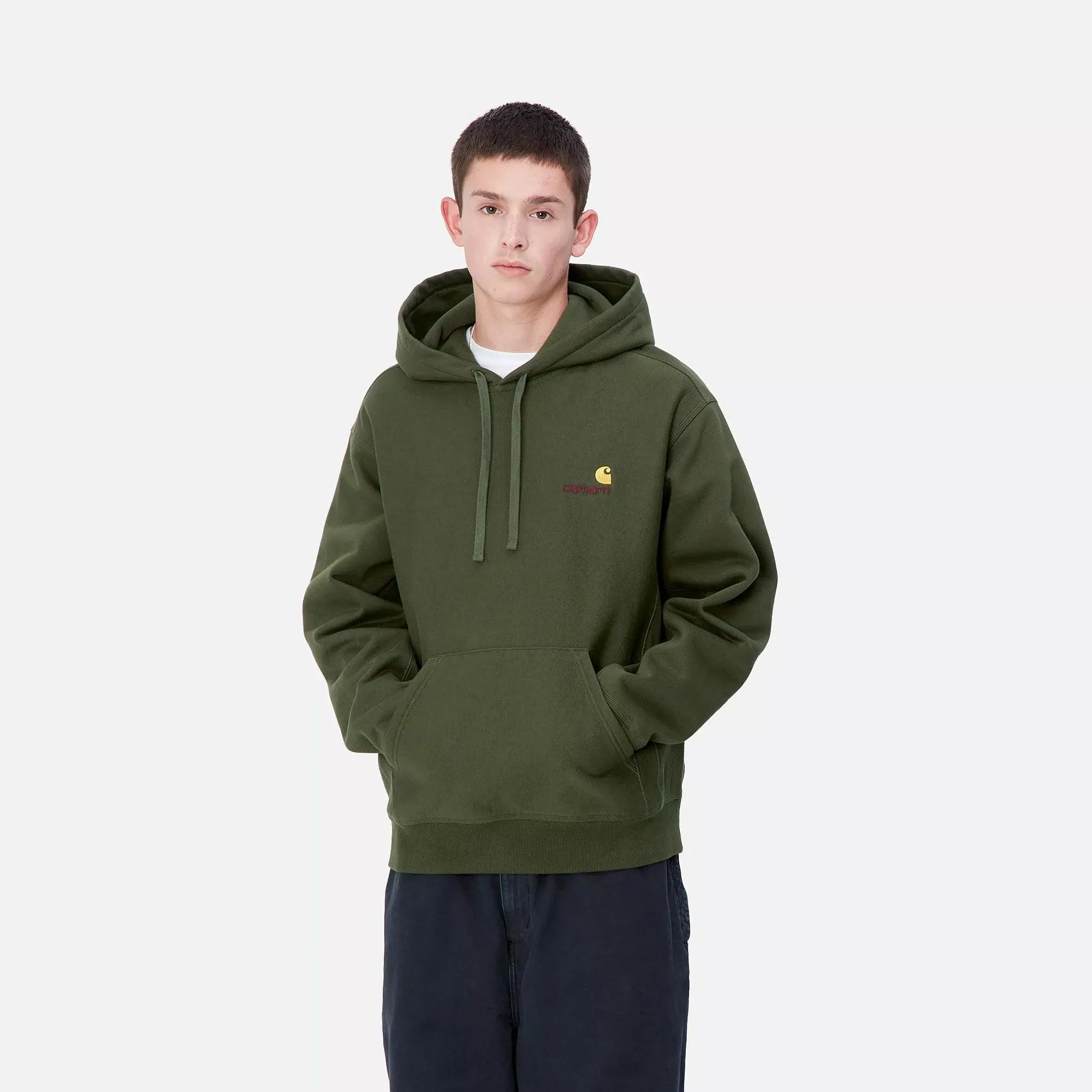 Hooded American Script Sweatshirt - Tarragon sold by Stomping Ground product image thumbnail 3