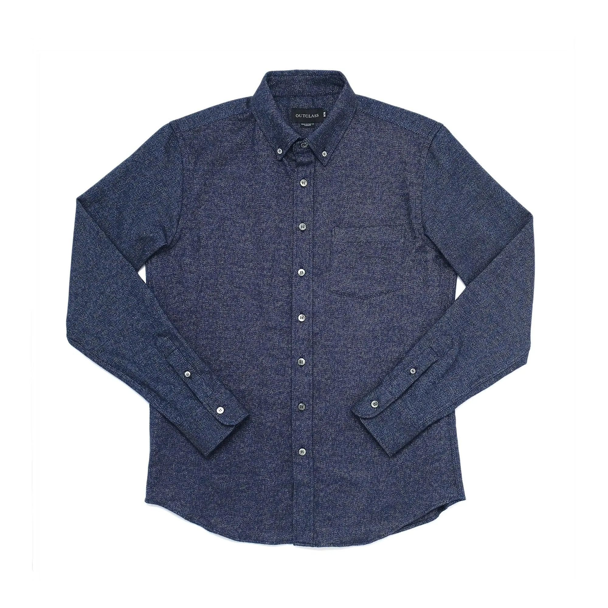 Blue Twill Flannel Shirt sold by Stomping Ground