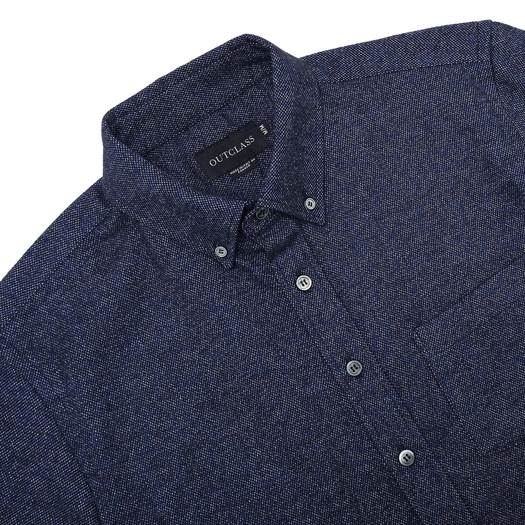 Blue Twill Flannel Shirt sold by Stomping Ground product image thumbnail 2