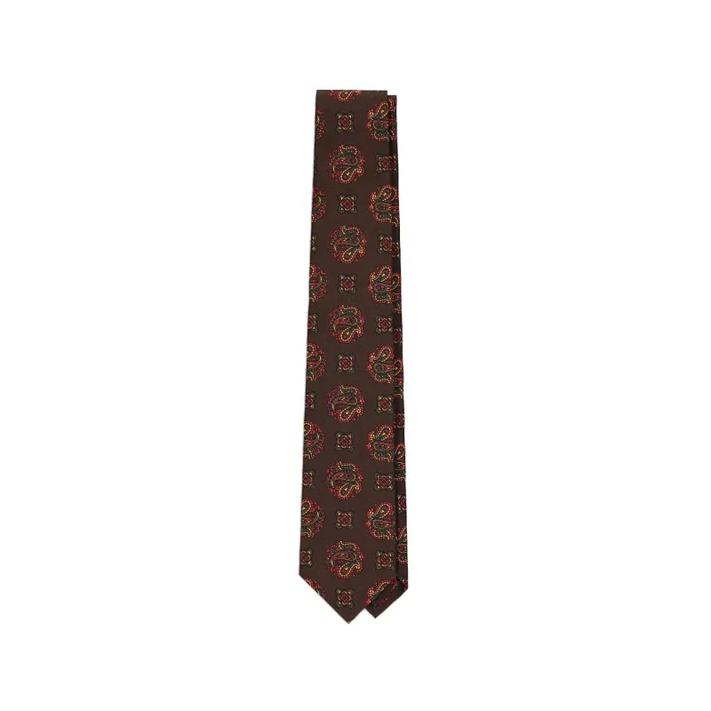 Scaled Medallion Silk Tie sold by Stomping Ground