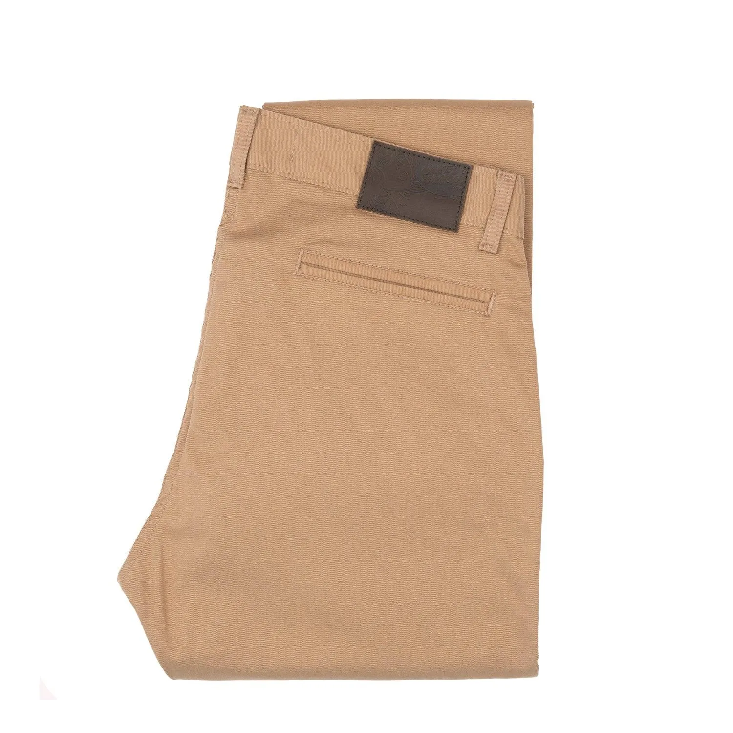 Straight Chino - Beige Stretch Twill sold by Stomping Ground