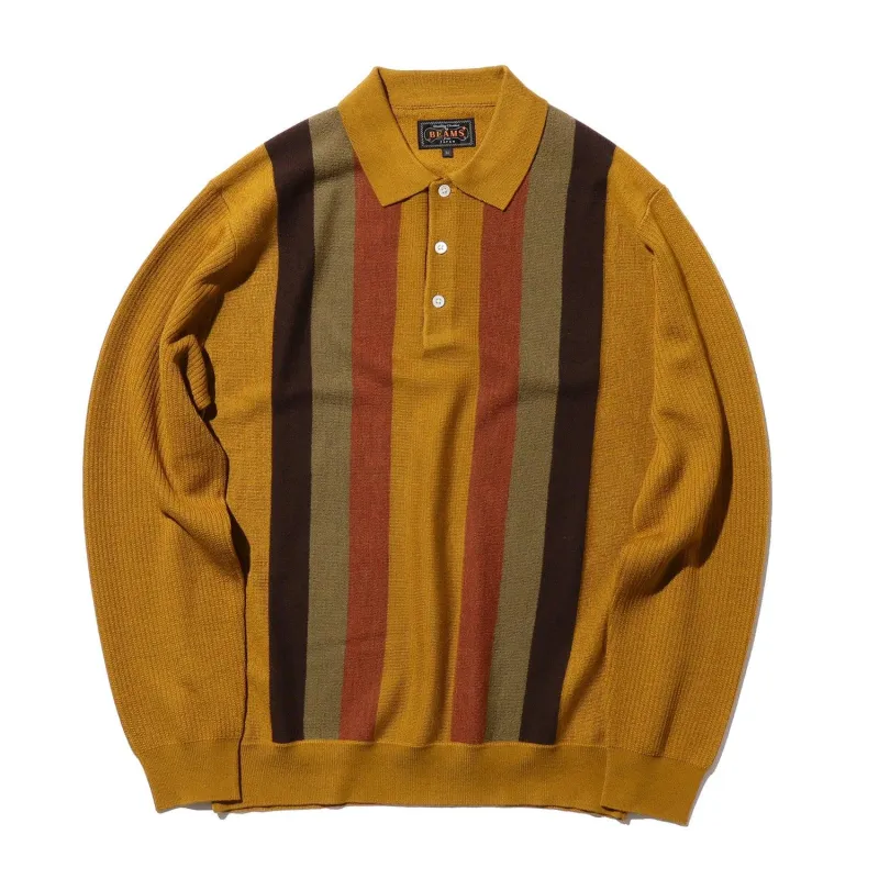 Knit Polo Stripe Sweater sold by Stomping Ground