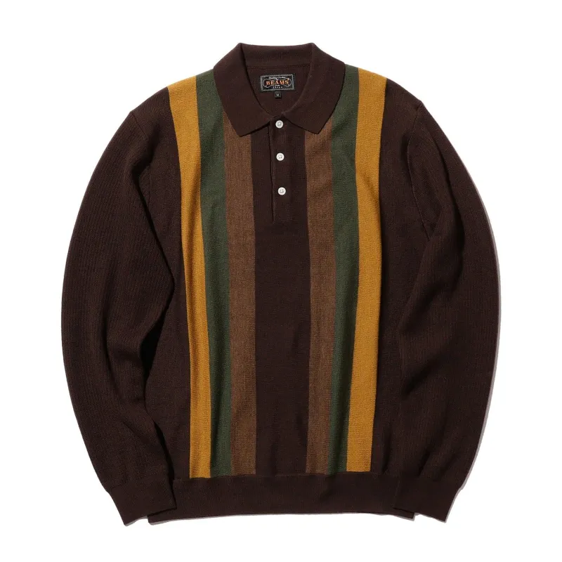 Knit Polo Stripe Sweater sold by Stomping Ground