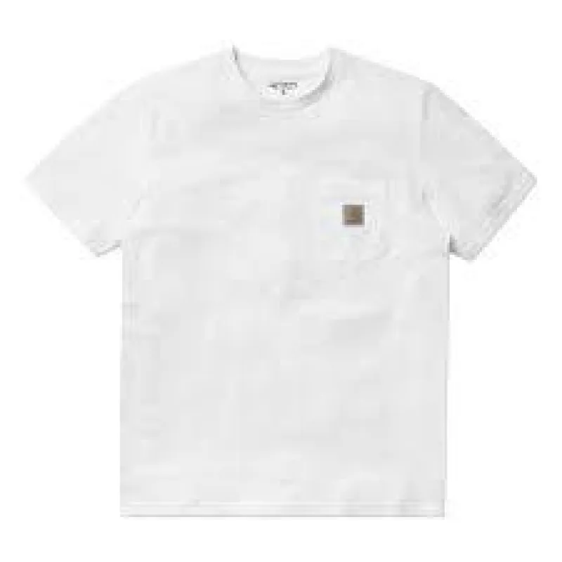 S/S Pocket T-shirt- White sold by Stomping Ground